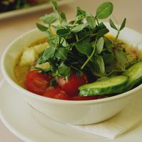 Rainbow bowl at Hula Juice Cafe in Edinburgh