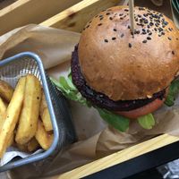 Rote Beete Burger at Krowa Na Wypasie in Pobierowo