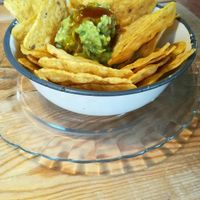 Nachos guacamole at Cactus in Palamos