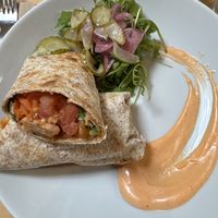 Vegan Sesame Tofu Wrap  at Urban Grind in Galway
