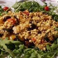 Scrambled tofu with vegetables at Caffe Vergnano 1882 - Rialto in Venice