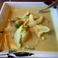 Yellow curry with tofu at Best Thai Cuisine in Florence