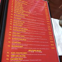 menu at Best Thai Cuisine in Florence