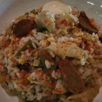 Vegan paella at Teva in Rio De Janeiro