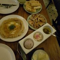 Hummus and mezze plate at Teva in Rio De Janeiro
