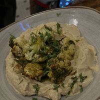 Cauliflower with Hummus   at Teva in Rio De Janeiro