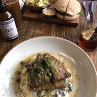 tempeh and burger  at Teva in Rio De Janeiro