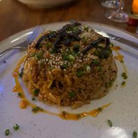 Kimchi rice stir fry at Teva in Rio De Janeiro
