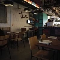 Inside tables at Teva in Rio De Janeiro