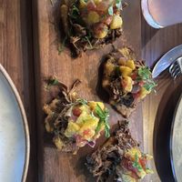 Tostones with mango salsa  at Teva in Rio De Janeiro