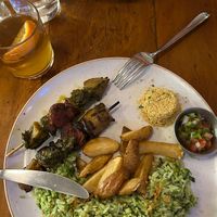 Prato de churrasco maravilhoso! Podia vir só mais farofa e legumes   at Teva in Rio De Janeiro