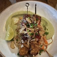 Tempeh kebab  at Teva in Rio De Janeiro