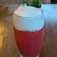 Fresa, with ginger foam on top at Teva Bistrô in Rio De Janeiro