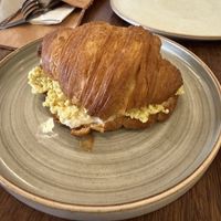 Croissant with tofu and cashew cheese  at Teva Bistrô in Rio De Janeiro