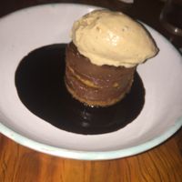 Gf layered cake. The ice cream was delicious!!! at Teva in Rio De Janeiro