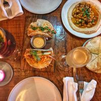 Hummus and tacos at Teva in Rio De Janeiro