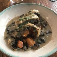 Carrot and mushroom Wellington (sorry I broke into it already)  at Teva in Rio De Janeiro