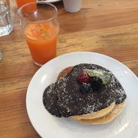 Sunday brunch pancakes  at Kitchen Garden in Bordeaux