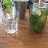 Alcohol free iced-tea mojito, really fresh  at Kitchen Garden in Bordeaux