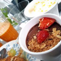 Chocolate mouss at Kitchen Garden in Bordeaux