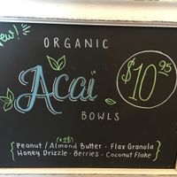 Acai bowl options at Celis Produce in West Palm Beach