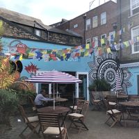 Outside sitting  at Beet Bar in Margate