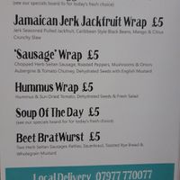 Menu January 2020 at Beet Bar in Margate