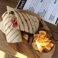 Jerk jackfruit wrap  at Beet Bar in Margate