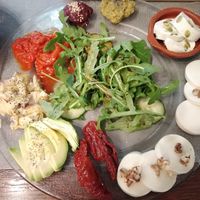 Assiette antipasti 3 fromages vegan  at The Sister in Brussels
