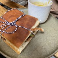 Focaccia sandwhich  at The Sister in Brussels