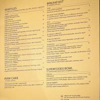 Menu  at The Sister in Brussels