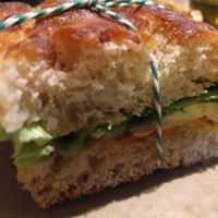 Avocado, walnuts, lettuce, and tomato. at The Sister in Brussels