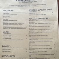 Menu.  Vegan options are clearly marked.  at The Sister in Brussels