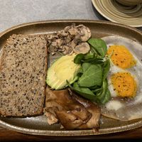 Vegan fried “egg"  at The Sister in Brussels