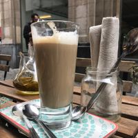soy latte  at The Sister in Brussels