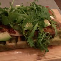 Vegan history waffle at The Sister in Brussels