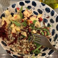 Buddha Bowl with avocado and beans (a bit mixed up) at The Sister in Brussels