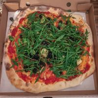 Vegan Green Pizza at Pizza Loft in Krakow