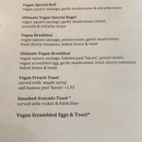 Great vegan choices  at Rose & Grant's in Glasgow