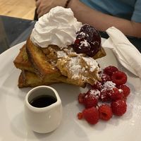 vegan pbj french toast special at Rose & Grant's in Glasgow