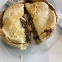 Vegan Scotch pie  at Rose & Grant's in Glasgow