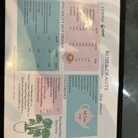 Menu as of August 2023  at Rose & Grant's in Glasgow