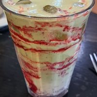 Special: matcha, berry, soya milk drink at Rose & Grant's in Glasgow