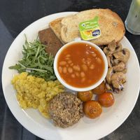 vegan full breakfastt  at Rose & Grant's in Glasgow