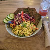 My all-time favourite. Tofu scrambled eggs at Marae - Kaffee & Zauberei in Luebeck