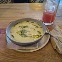 Cream of parsnlp soup. at Marae - Kaffee & Zauberei in Luebeck