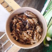 Coffee ice cream at We Farm in Amman