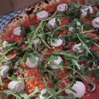  Vegan ricotta arugula mushrooms perfection  at Paulie Gee's in Columbus