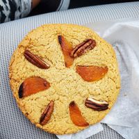 Apricot pecan cookie at Agora Downtown Coffee Shop in Fredericksburg