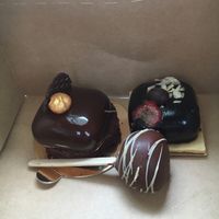 Desserts at Fristelse Cafe in Oslo